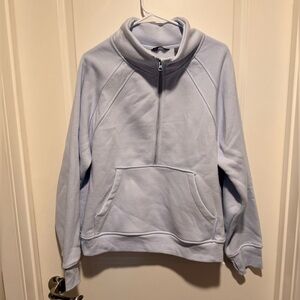 Danskin Light Blue Half-Zip Sweatshirt